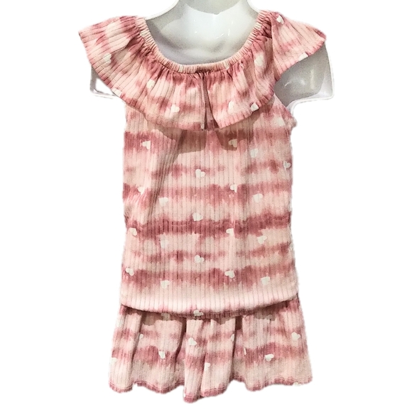 Jenna & Jessie Tie Dye Knot Top and Flutter Shorts - Picture 2 of 7